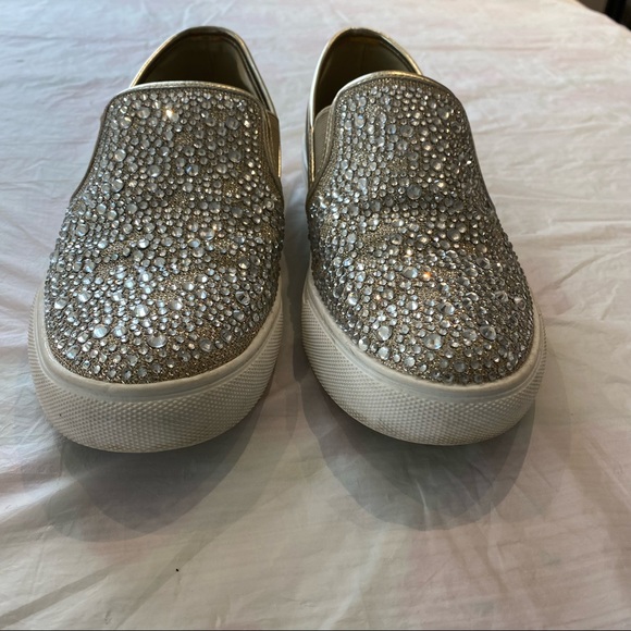 Steve Madden Crystal Slip ons SZ 9 style Ester in Beige - Picture 12 of 16